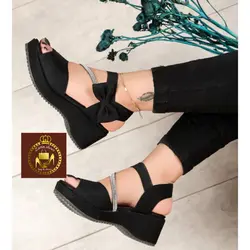 صندل لژدار طبی زنانه دخترانه نگینی بغل پاپیونی نگینی