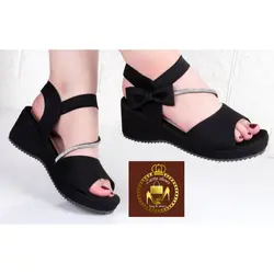 صندل لژدار طبی زنانه دخترانه نگینی بغل پاپیونی نگینی