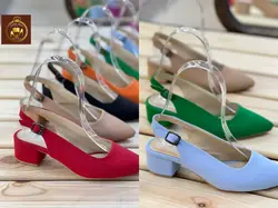 صندل مجلسی زنانه پشت باز پاشنه 3 سانت V20