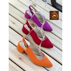 صندل مجلسی زنانه پشت باز پاشنه 3 سانت V20