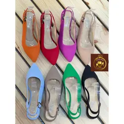 صندل مجلسی زنانه پشت باز پاشنه 3 سانت V20
