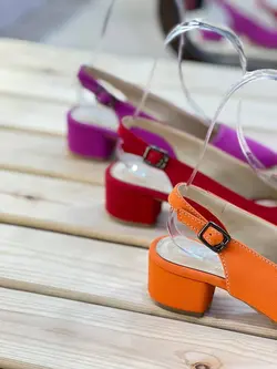 صندل مجلسی زنانه پشت باز پاشنه 3 سانت V20