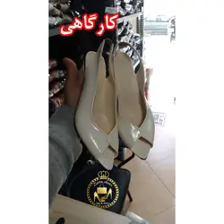 صندل مجلسی ورنی زنانه پشت باز و جلو باز