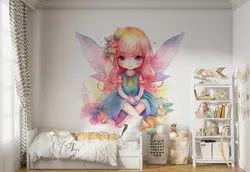 پوستر  اتاق دختر طرح پری بامزه