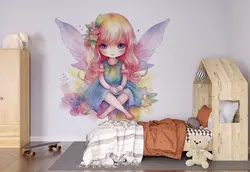 پوستر  اتاق دختر طرح پری بامزه