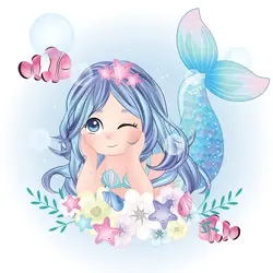 پوستر برای اتاق دختر کاراکتر پری دریایی ناز