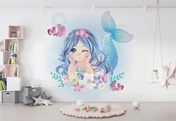 پوستر برای اتاق دختر کاراکتر پری دریایی ناز