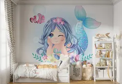 پوستر برای اتاق دختر کاراکتر پری دریایی ناز