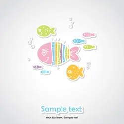 کاغذ دیواری اتاق کودک و نوزاد طرح ماهی