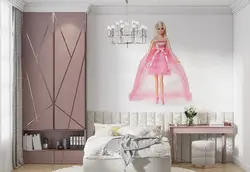 پوستر کارتونی برای اتاق دخترانه طرح عروسک باربی