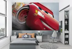 پوستر کارتونی برای اتاق پسر طرح کلوز آپ مک کوئین