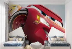 پوستر کارتونی برای اتاق پسر طرح کلوز آپ مک کوئین