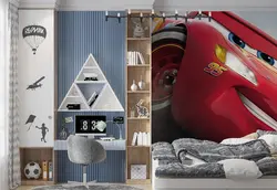 پوستر کارتونی برای اتاق پسر طرح کلوز آپ مک کوئین