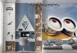 پوستر کارتون مینیون برای اتاق کودک طرح کلوز آپ فیل