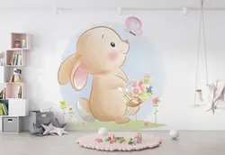 پوستر اتاق کودک و نوزاد طرح خرگوش