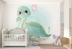 پوستر اتاق کودک و نوزاد طرح دایناسور