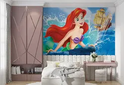 کاغذ دیواری اتاق کودک طرح کارتون پری کوچولو