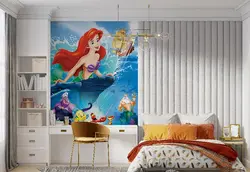 کاغذ دیواری اتاق کودک طرح کارتون پری کوچولو