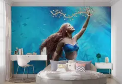 پوستر اتاق کودک و نوزاد طرح پری دریایی