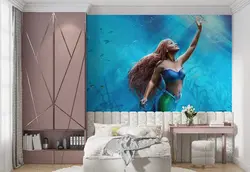 پوستر اتاق کودک و نوزاد طرح پری دریایی