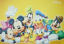 پوستر سه بعدی اتاق کودک و نوزاد طرح شخصیت های کارتون میکی موس