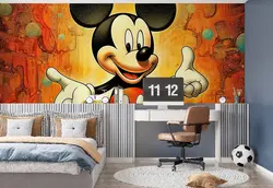 پوستر برای اتاق کودک و نوزاد طرح میکی موس هیستریک