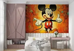 پوستر برای اتاق کودک و نوزاد طرح میکی موس هیستریک