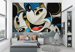 پوستر اتاق کودک و نوزاد طرح کارتونی میکی موس