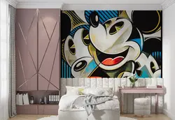 پوستر اتاق کودک و نوزاد طرح کارتونی میکی موس