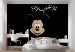 کاغذ دیواری اتاق کودک و نوزاد طرح کارتونی میکی موس