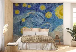 کاغذ دیواری هنری طرح خاص نماد همه گیری ویروس کرونا