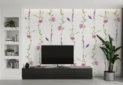 پوستر نقاشی آبرنگ الگوهای گل و سنبل