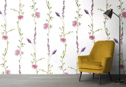 پوستر نقاشی آبرنگ الگوهای گل و سنبل