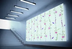 پوستر نقاشی آبرنگ الگوهای گل و سنبل