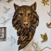 دیوار کوب سر گرگ کشیده یال دار