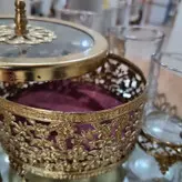 ست کامل سینی کف آینه به همراه استکان و قندان