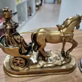 مجسمه اسب کالسکه دار کد2