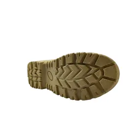 کفش کوهنوردی پاراشوت چرم گاوی طرح سربازی خاکی دور دوختPARASHOT