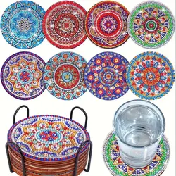 طرح خام زیر لیوانی نقاشی با الماس