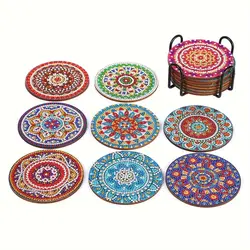 طرح خام زیر لیوانی نقاشی با الماس