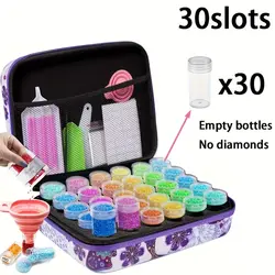 کیف حمل وسایل نقاشی با الماس پروانه بنفش کوچک - نقاشی با الماس