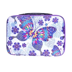 کیف حمل وسایل نقاشی با الماس پروانه بنفش کوچک - نقاشی با الماس