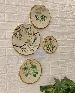 ست دیوار کوب شکوفه گل وپرنده