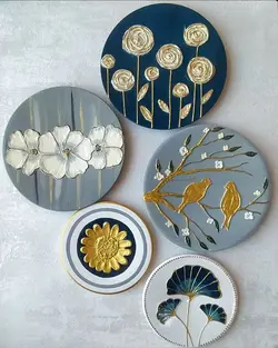 ست سورمه ای خاکستری دیوار کوب