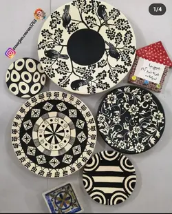 ست دیوار کوب کرمی مشکی سنتی