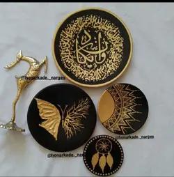 ست دیوار کوب ورق طلا انیکاد