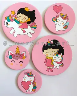 ست دیوار کوب دخترونه تک شاخ