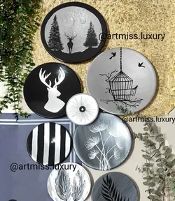 ست دیوار کوب طوسی نقره ای