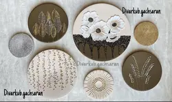 ست دیوار کوب برجسته گل وگندم شکوفه