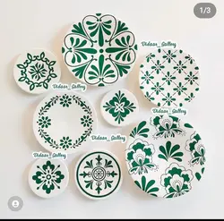 ست دیوار کوب سفید سبز